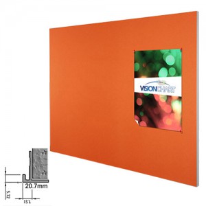 LX7000 'Edge' Architectural Framed Fabric Pinnable Surface